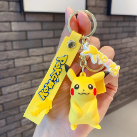 Dětská klíčenka Pokémon Pikachu s poutkem a karabinou