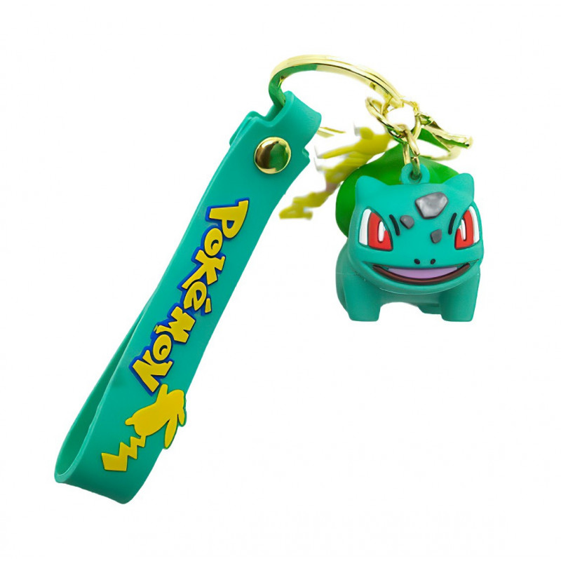 Dětská klíčenka Pokémon Bulbasaur s poutkem a karabinou