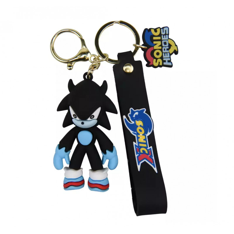 Dětská klíčenka Ježek Sonic Shadow s poutkem a karabinou 22cm Dětská klíčenka Ježek Sonic Shadow s poutkem a karabinou 22cm