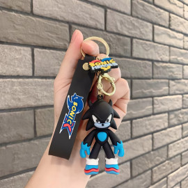 Dětská klíčenka Ježek Sonic Shadow s poutkem a karabinou