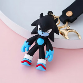 Dětská klíčenka Ježek Sonic Shadow s poutkem a karabinou