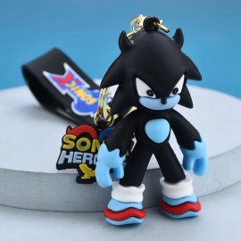 Dětská klíčenka Ježek Sonic Shadow s poutkem a karabinou