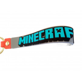 Dětská klíčenka Minecraft Prase s poutkem a karabinou