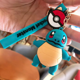 Dětská klíčenka Pokémon Squirtle s poutkem a karabinou