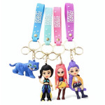 Dětské klíčenky Demon Hunters K-Pop s poutkem a karabinou 4ks