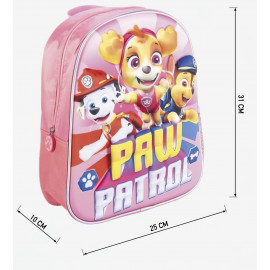 Dětský batoh Tlapková Patrola růžová s 3D efektem