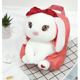 Dětský batoh s plyšákem Zajíček bílý