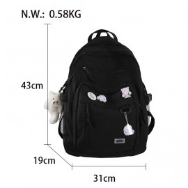 Školní batoh Medvídek černý