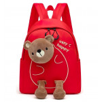 Dětský batoh Medvídek červený