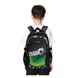 Školní batoh Fotbal zelený