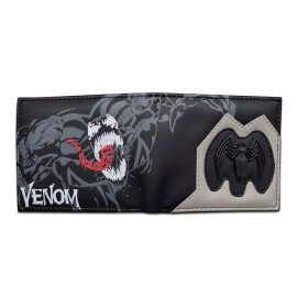 Peněženka Venom s 3D kovovým znakem