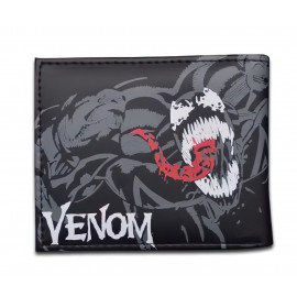 Peněženka Venom s 3D kovovým znakem