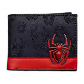 Peněženka Spiderman s 3D kovovým znakem Embossed