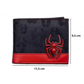 Peněženka Spiderman s 3D kovovým znakem Embossed