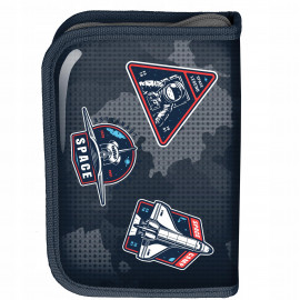 Školní penál rozkládací s náplní Nasa