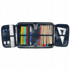 Školní penál rozkládací s náplní Nasa