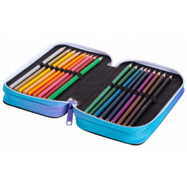 Školní penál třípatrový s náplní Jednorožec