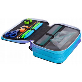 Školní penál třípatrový s náplní Jednorožec