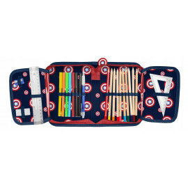 Školní penál rozkládací s náplní Kapitán Amerika