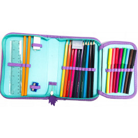 Školní penál rozkládací s náplní Anna a Elsa