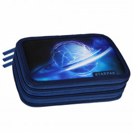 Školní penál třípatrový s náplní NASA KOSMOS