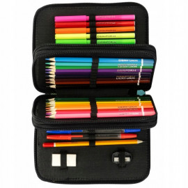 Školní penál třípatrový s náplní Back