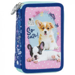 Školní penál dvoupatrový s náplní Cleo a Frank So Cute