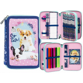 Školní penál dvoupatrový s náplní Cleo a Frank So Cute