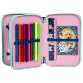 Školní penál dvoupatrový s náplní Cleo a Frank So Cute