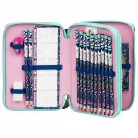 Školní penál dvoupatrový s náplní Cleo a Frank So Cute