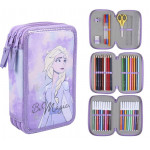 Školní penál třípatrový s náplní Frozen