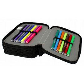 Školní penál třípatrový s náplní Magic