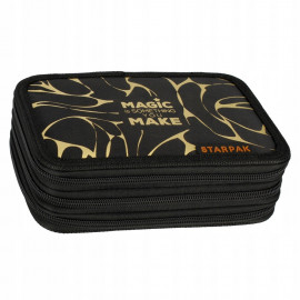 Školní penál třípatrový s náplní Magic