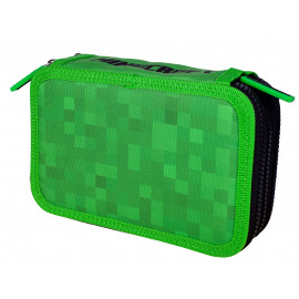 Školní penál třípatrový Minecraft Time to mine