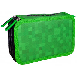 Školní penál třípatrový Minecraft Time to mine