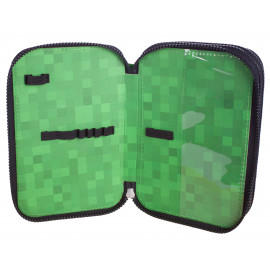 Školní penál třípatrový Minecraft Time to mine