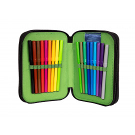 Školní penál třípatrový s náplní Minecraft Pixel One