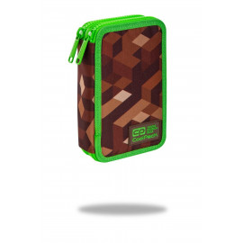 Školní penál dvoupatrový s náplní Pixel