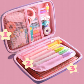 Školní penál Jednorožec a hvězdy 3D