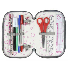 Školní penál třípatrový s náplní Minnie