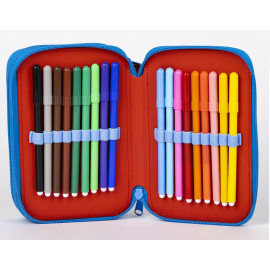 Školní penál třípatrový s náplní Neporazitelný Spiderman Školní penál třípatrový s náplní Neporazitelný Spiderman