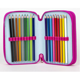 Školní penál třípatrový s náplní Sky Unicorn