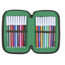 Školní penál třípatrový s náplní T-Rex Školní penál třípatrový s náplní T-Rex