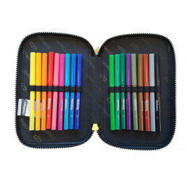 Školní penál třípatrový s náplní Batman