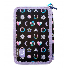 Školní penál dvoupatrový s náplní Jednorožec