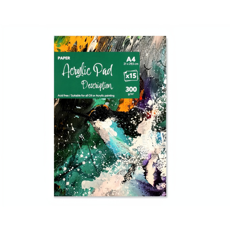 Malířský akrylový blok ART PAD - 300g 15listů A4