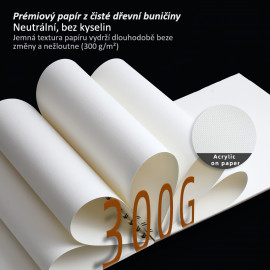 Malířský akrylový blok ART PAD - 300g 15listů A4