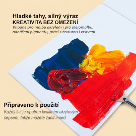 Malířský akrylový blok ART PAD - 300g 15listů A4