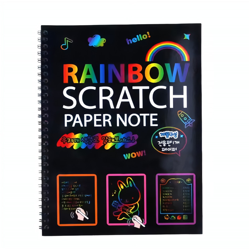 Vyškrabávací blok Scratch art 10 listů C5