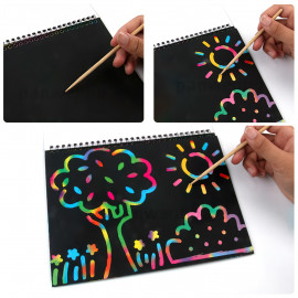 Vyškrabávací blok Scratch art 10 listů C5